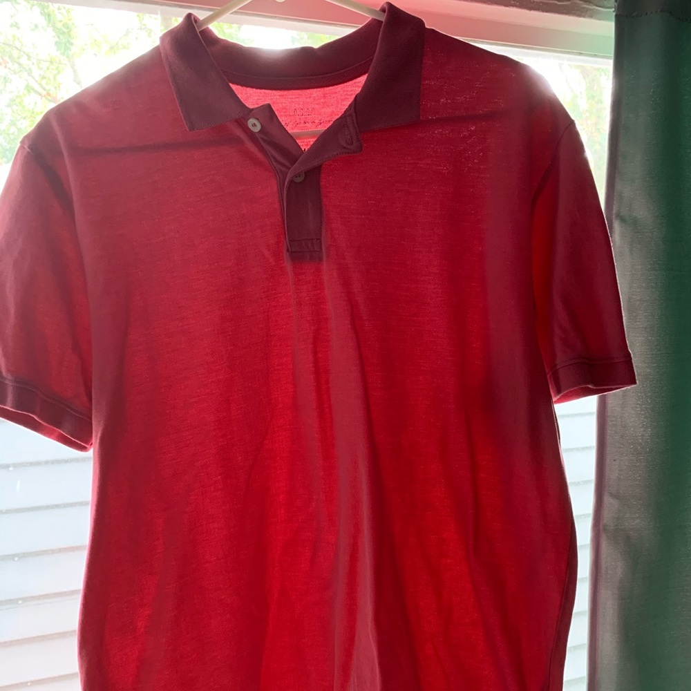 H&M Pink Polo Shirt with Dark Collar